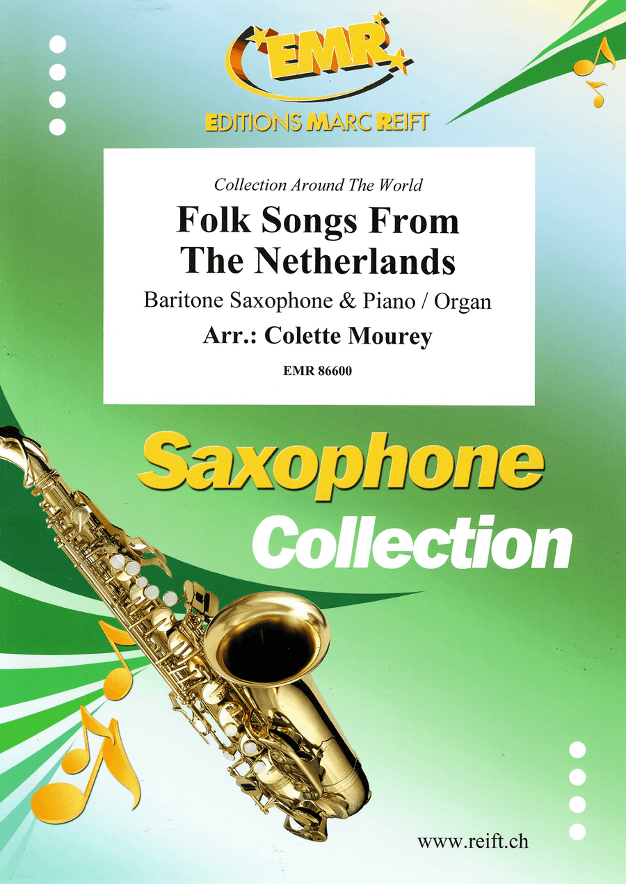Folk Songs From The Netherlands Baritone Saxophone scores gallery preview page 1