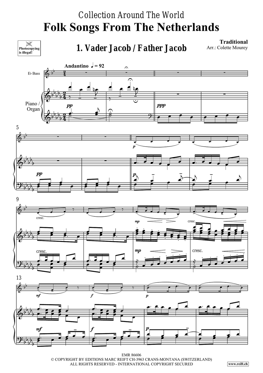 Folk Songs From The Netherlands Organ scores gallery preview page 4