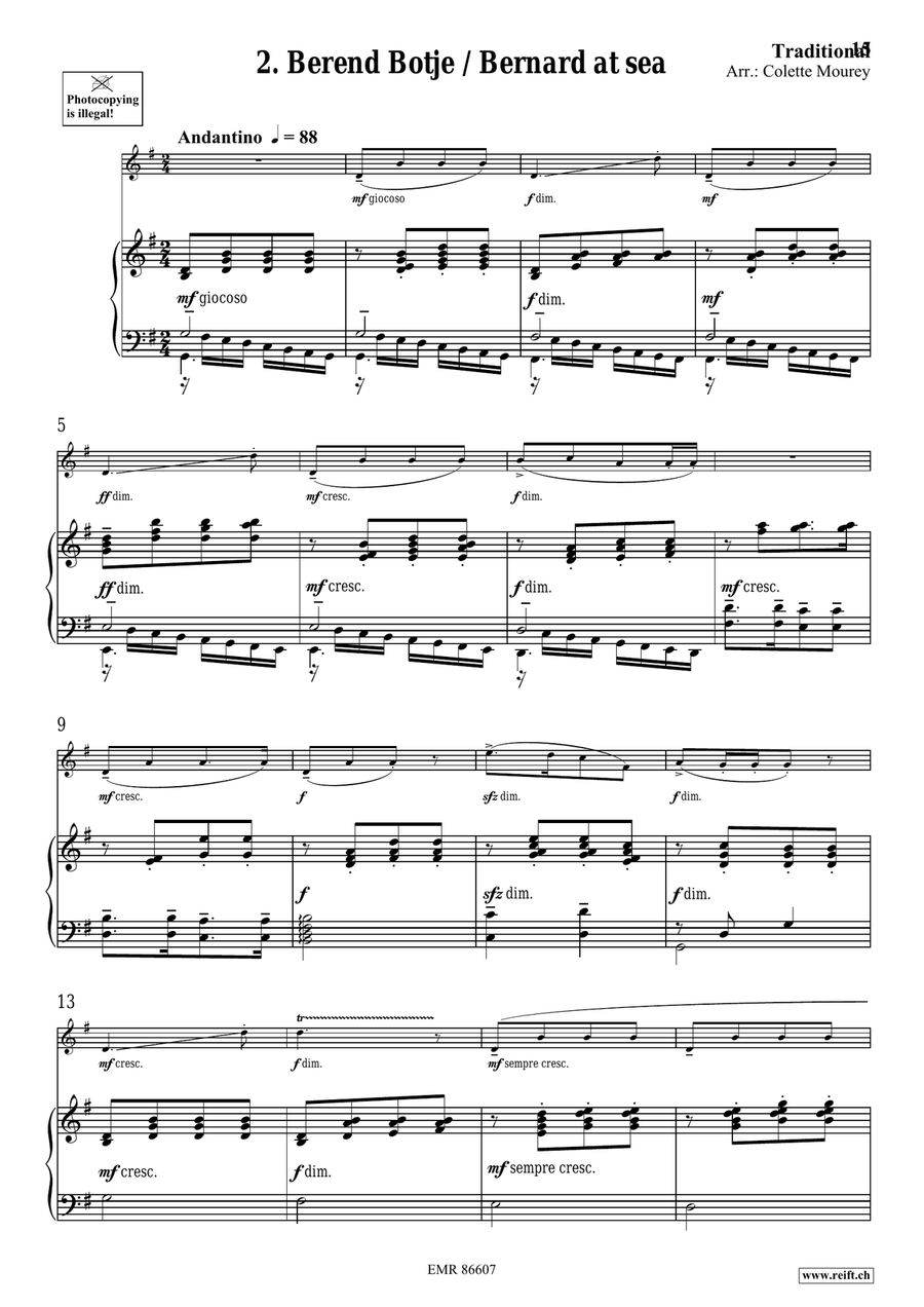 Folk Songs From The Netherlands Organ scores gallery preview page 7