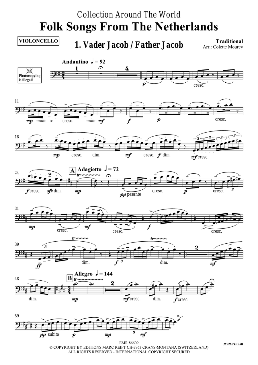 Folk Songs From The Netherlands Organ scores gallery preview page 3
