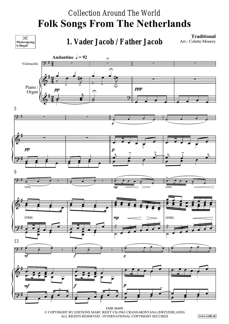 Folk Songs From The Netherlands Organ scores gallery preview page 4