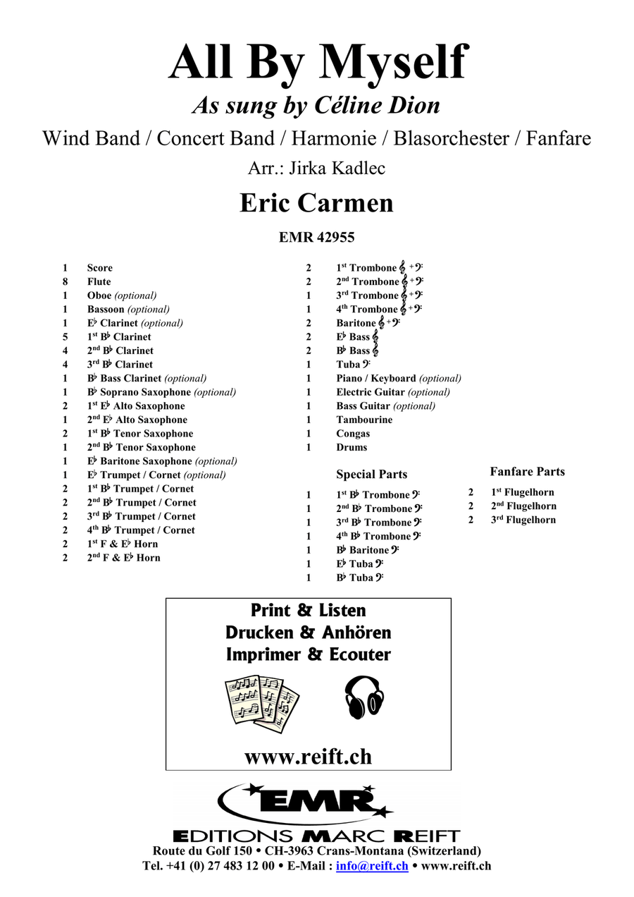 All By Myself All By Myself Concert Band scores gallery preview page 2