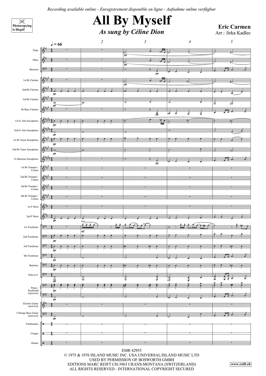 All By Myself All By Myself Concert Band scores gallery preview page 3