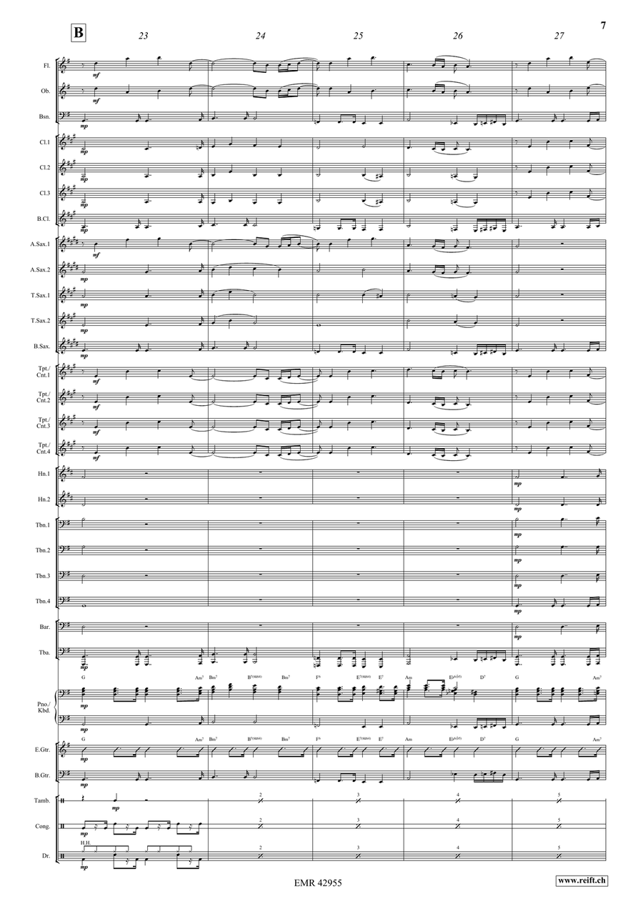 All By Myself All By Myself Concert Band scores gallery preview page 7