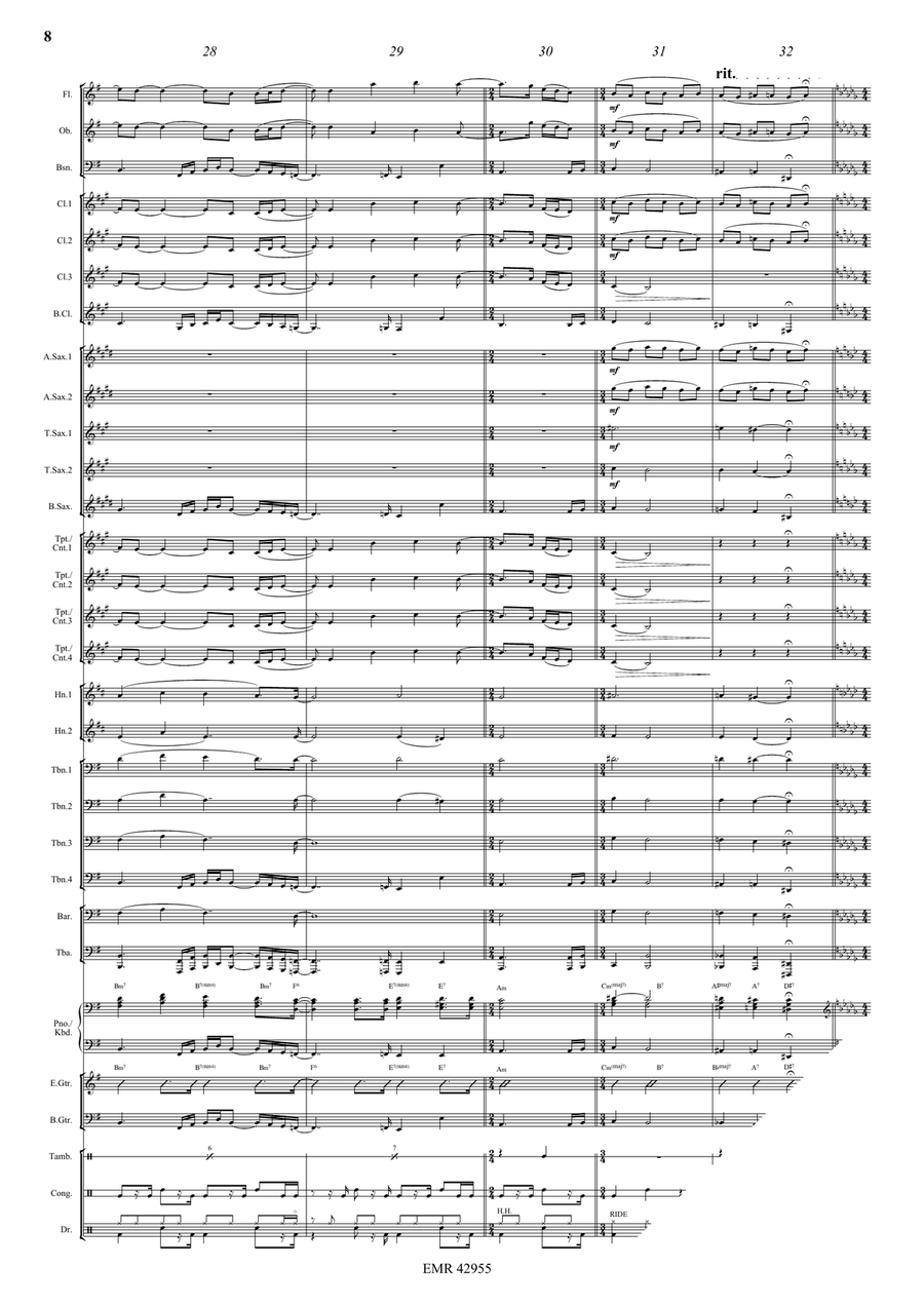 All By Myself All By Myself Concert Band scores gallery preview page 8