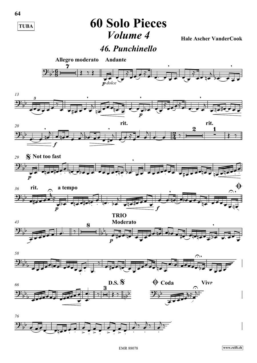 60 Solo Pieces Volume 4 60 Solo Pieces Volume 4 Tuba scores gallery preview page 4
