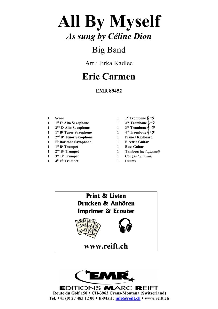 All By Myself All By Myself Big Band scores gallery preview page 2