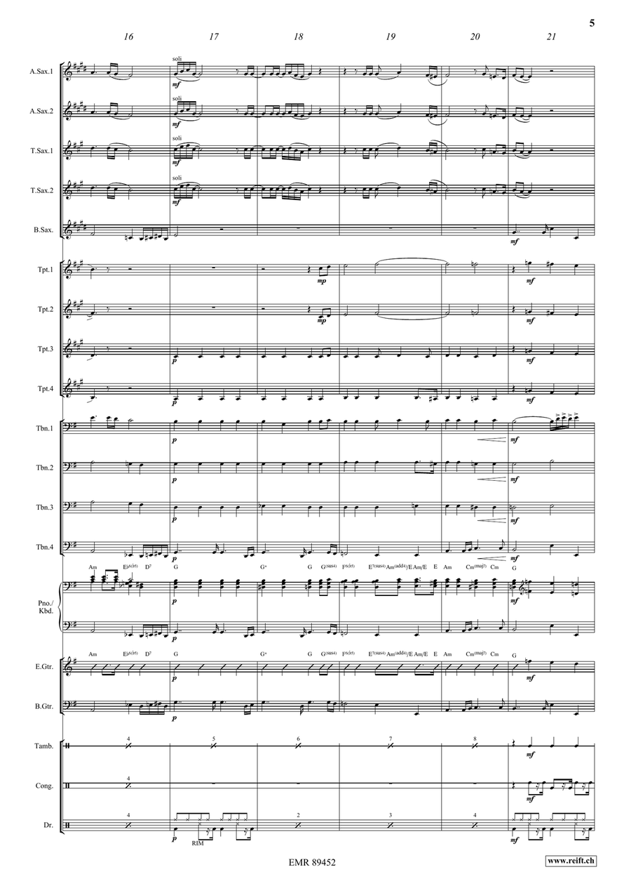 All By Myself All By Myself Big Band scores gallery preview page 5