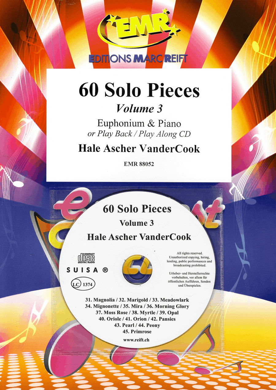 60 Solo Pieces Volume 3 Euphonium scores gallery preview page 1