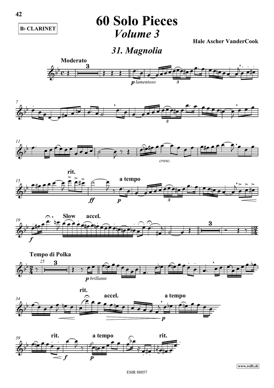 60 Solo Pieces Volume 3 60 Solo Pieces Volume 3 Clarinet Solo scores gallery preview page 4