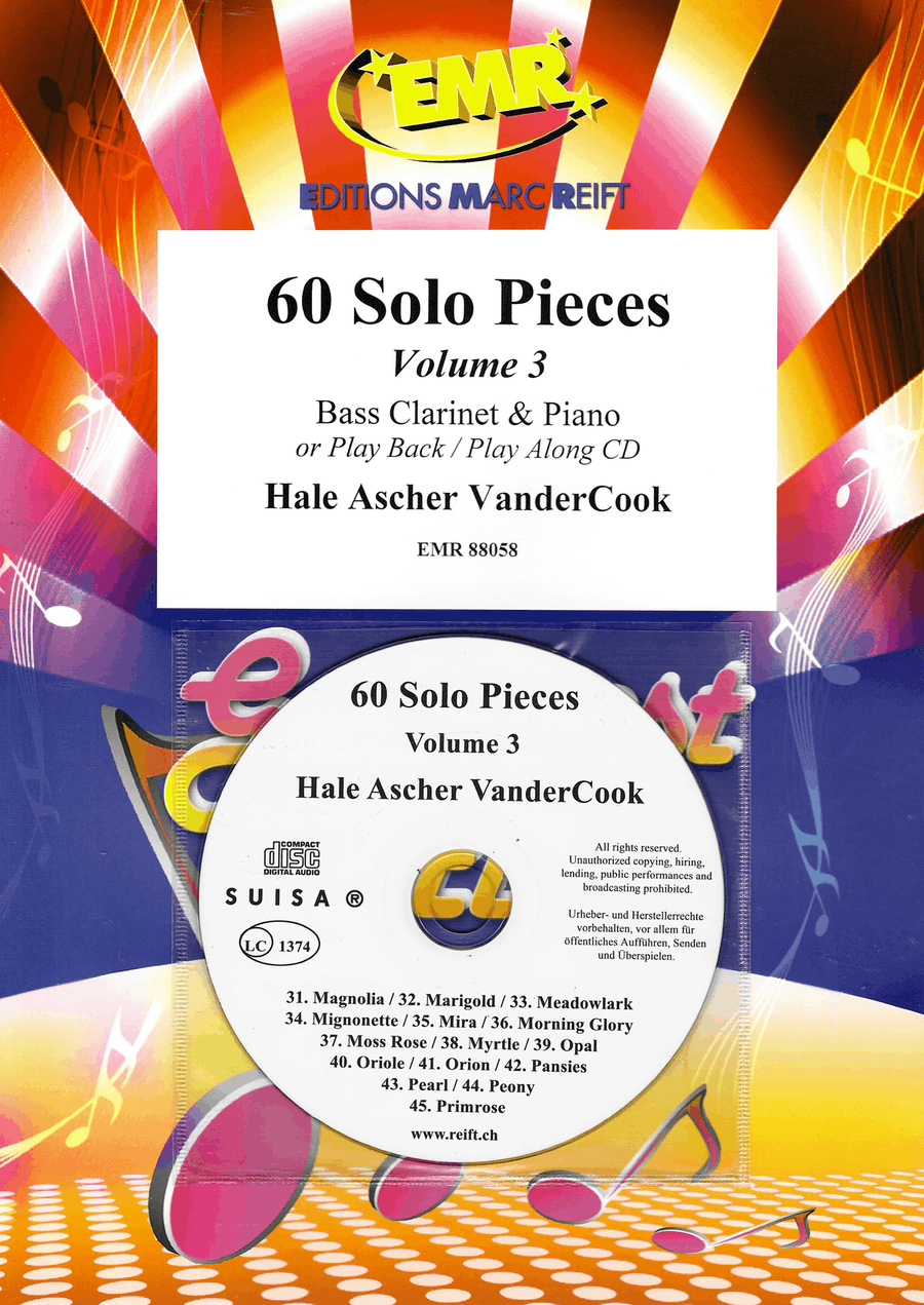 60 Solo Pieces Volume 3 60 Solo Pieces Volume 3 Bass Clarinet scores gallery preview page 1