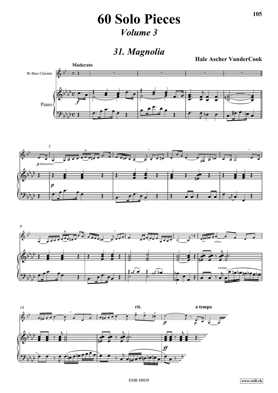 60 Solo Pieces Volume 3 60 Solo Pieces Volume 3 Bass Clarinet scores gallery preview page 5
