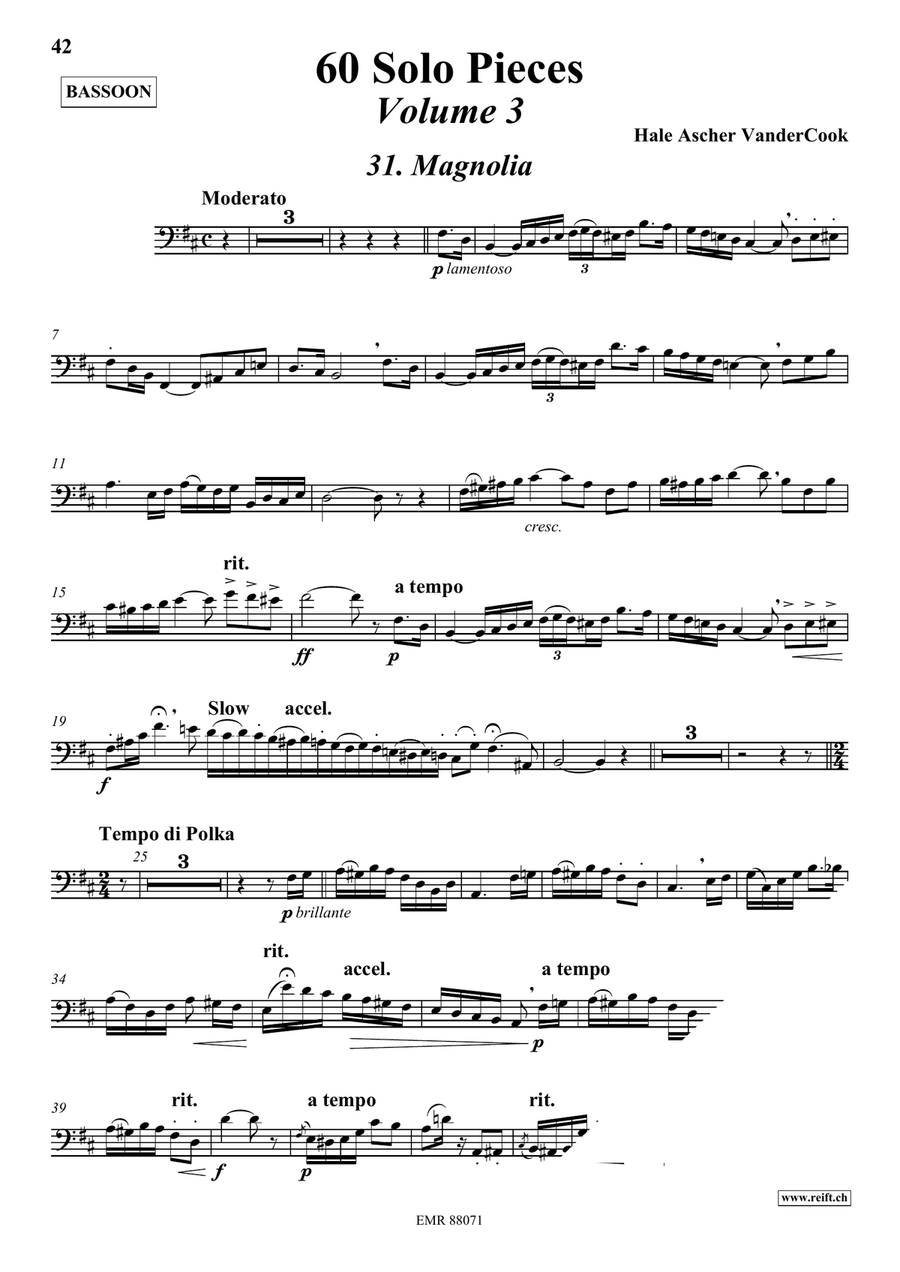 60 Solo Pieces Volume 3 60 Solo Pieces Volume 3 Bassoon Solo scores gallery preview page 4