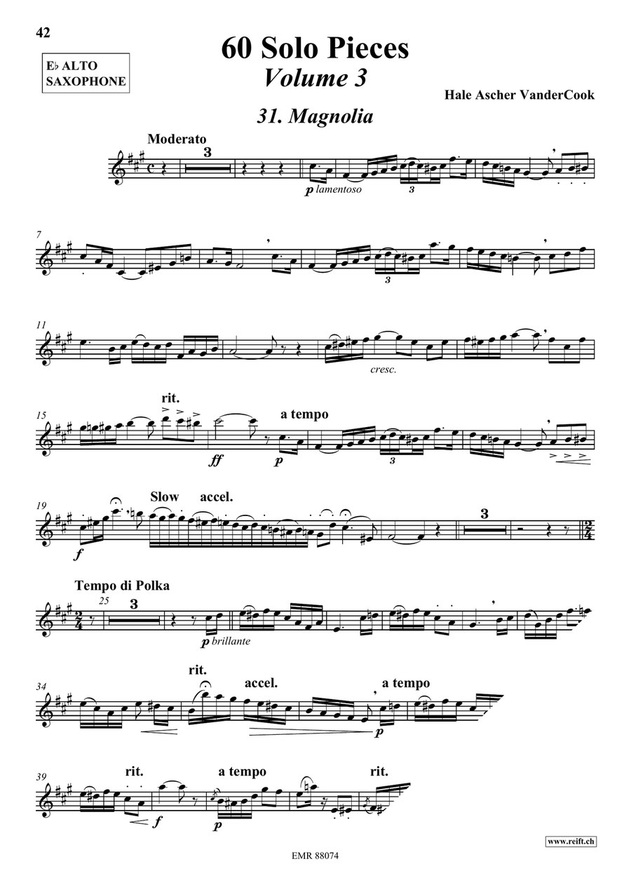 60 Solo Pieces Volume 3 60 Solo Pieces Volume 3 Alto Saxophone scores gallery preview page 4