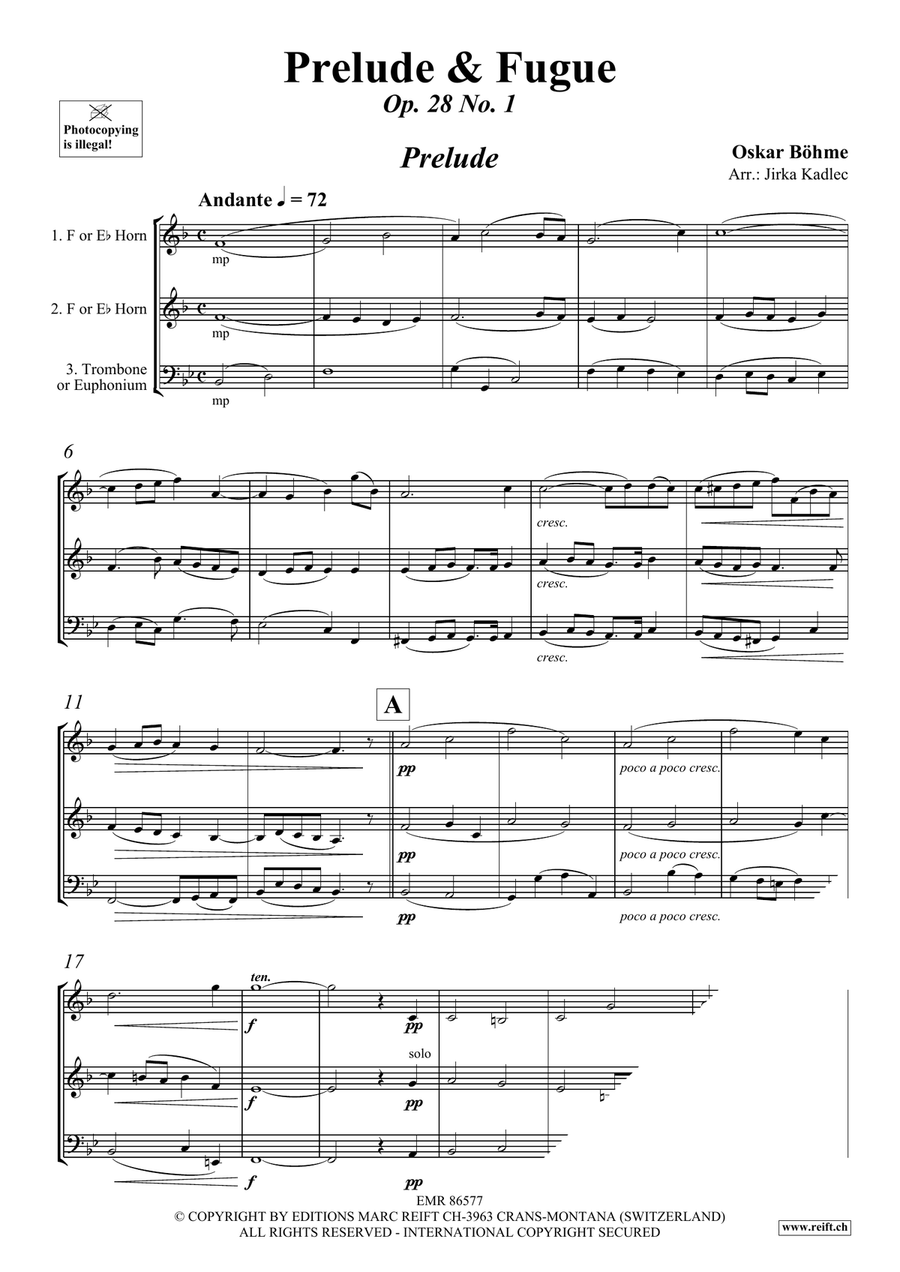 Prelude & Fugue Prelude & Fugue Euphonium scores gallery preview page 3
