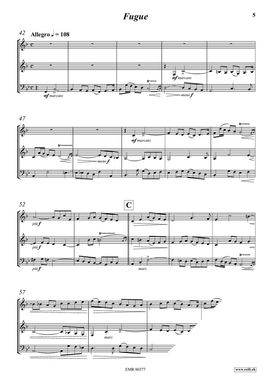 Prelude & Fugue Prelude & Fugue Euphonium scores gallery preview page 4