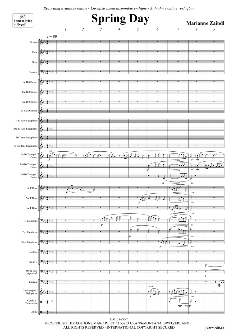 Spring Day Spring Day Concert Band scores gallery preview page 5