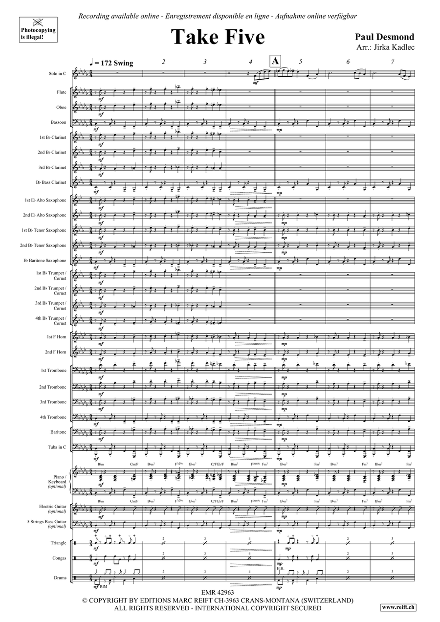 Take Five Take Five Bassoon scores gallery preview page 3