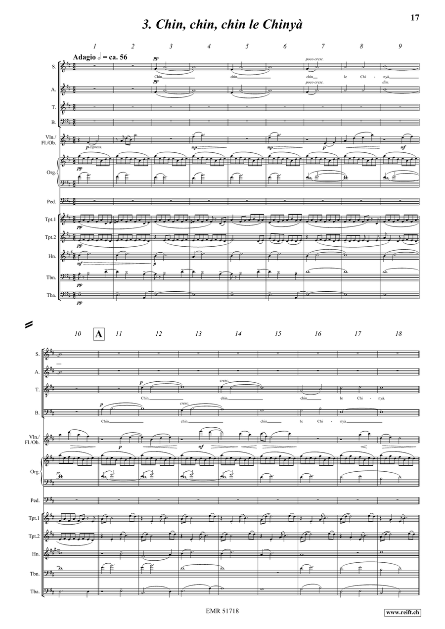 Mècha a Nouthra Dona dè Konpachyon Mixed Choir scores gallery preview page 9