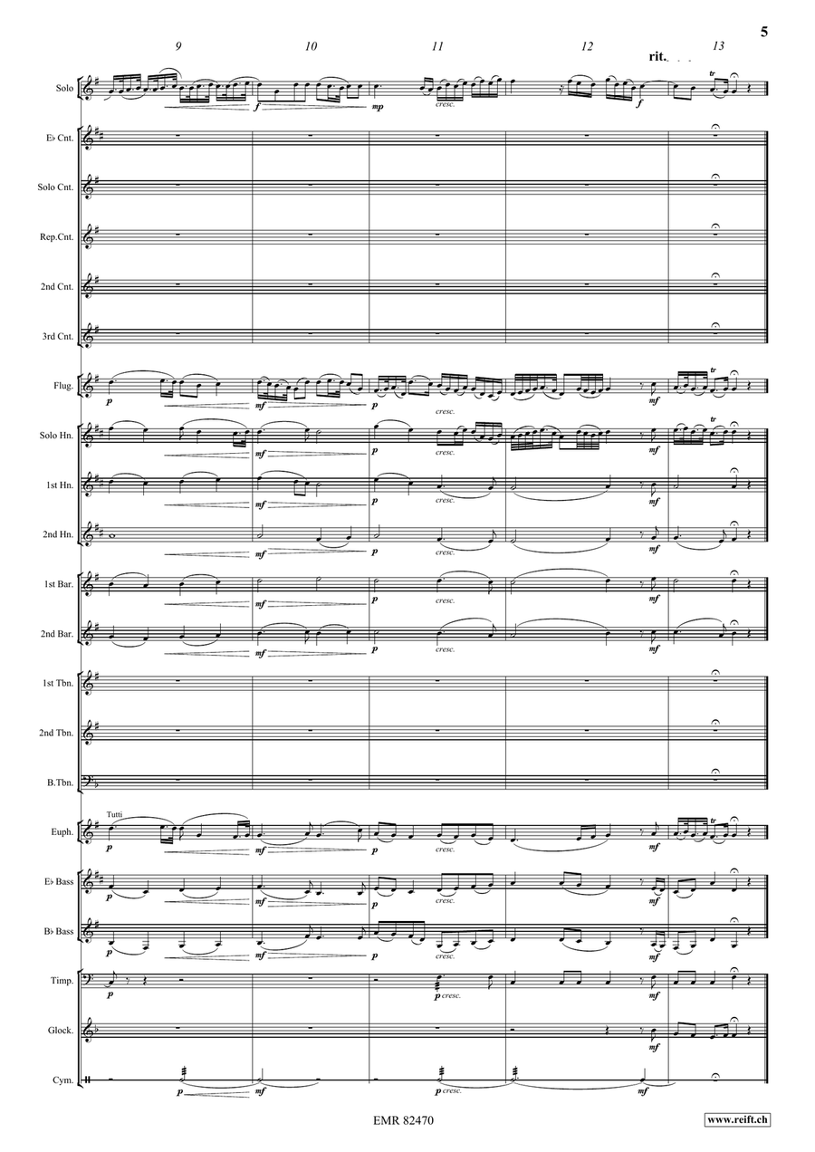 Sonata No. 1 Sonata No. 1 Brass Band scores gallery preview page 5