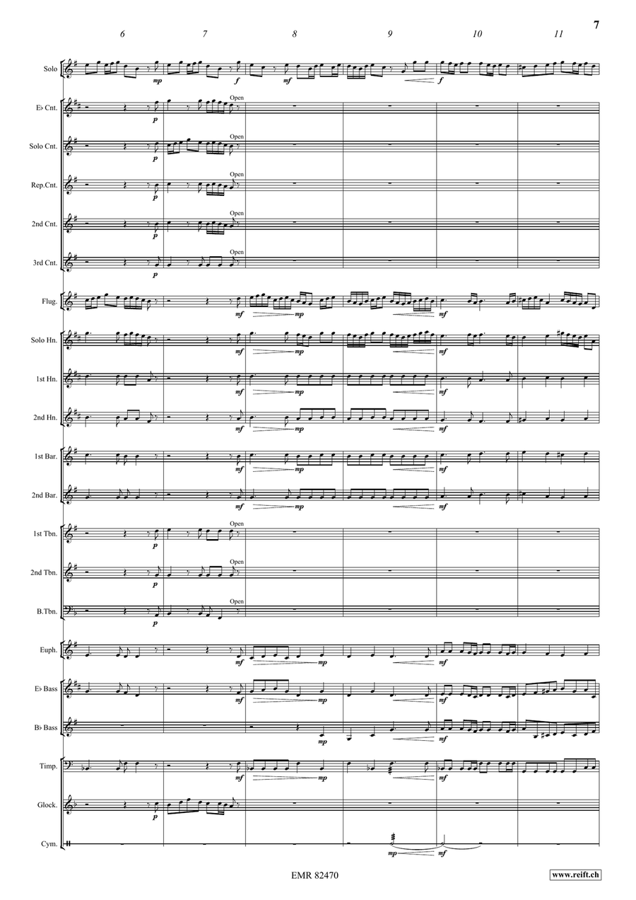 Sonata No. 1 Sonata No. 1 Brass Band scores gallery preview page 7