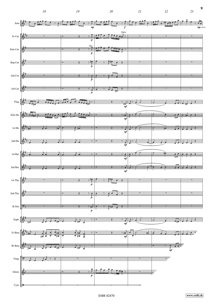 Sonata No. 1 Sonata No. 1 Brass Band scores gallery preview page 9