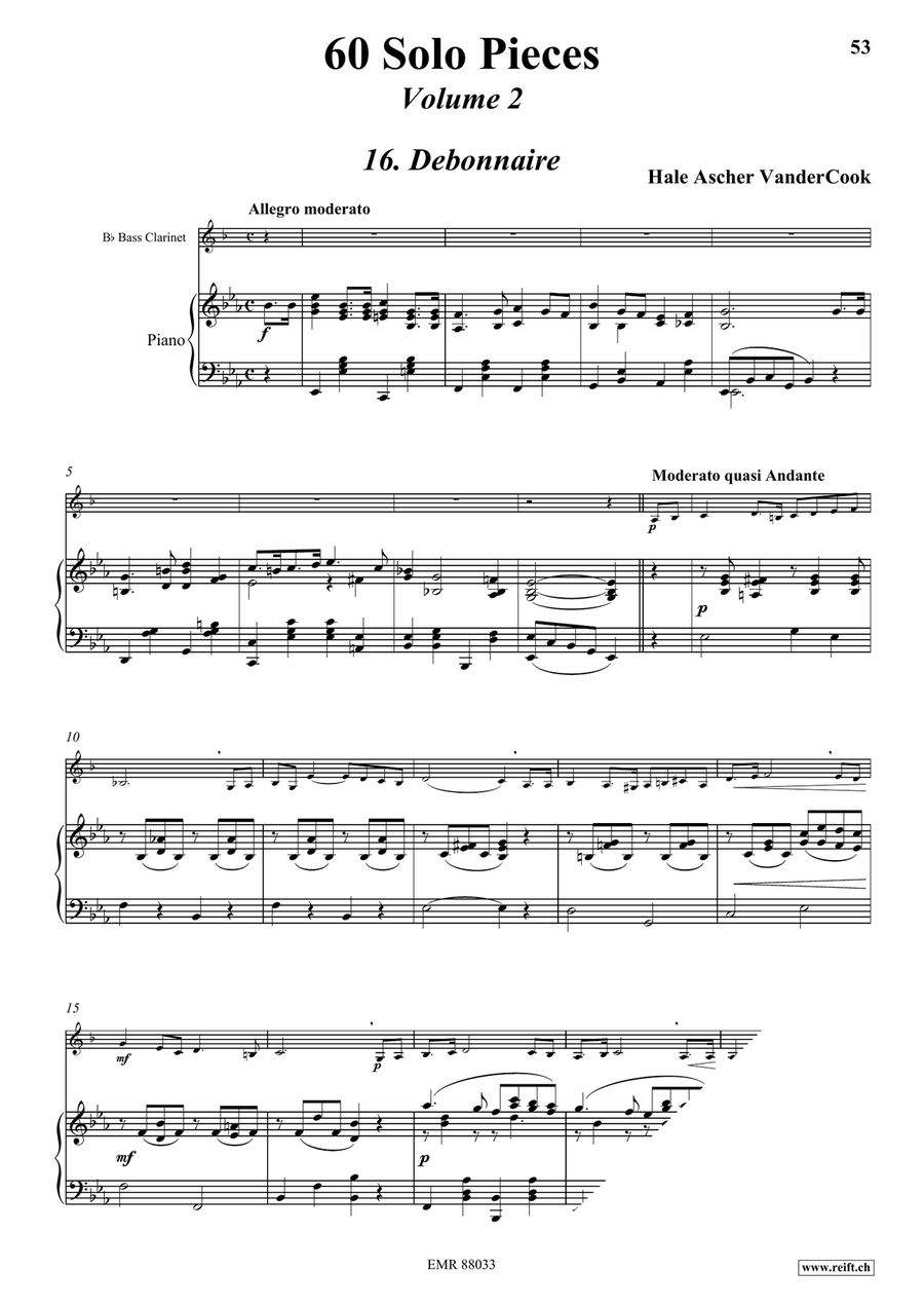 60 Solo Pieces Volume 2 60 Solo Pieces Volume 2 Bass Clarinet scores gallery preview page 5