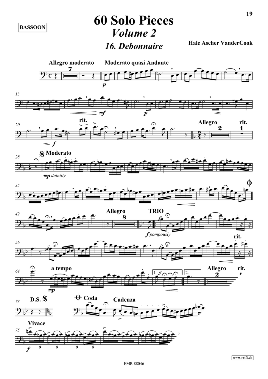 60 Solo Pieces Volume 2 60 Solo Pieces Volume 2 Bassoon Solo scores gallery preview page 4