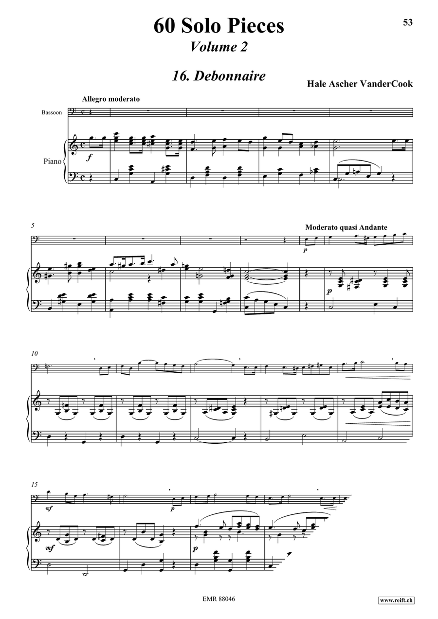 60 Solo Pieces Volume 2 60 Solo Pieces Volume 2 Bassoon Solo scores gallery preview page 5