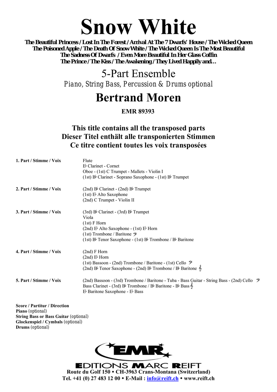 Snow White Snow White Score scores gallery preview page 2