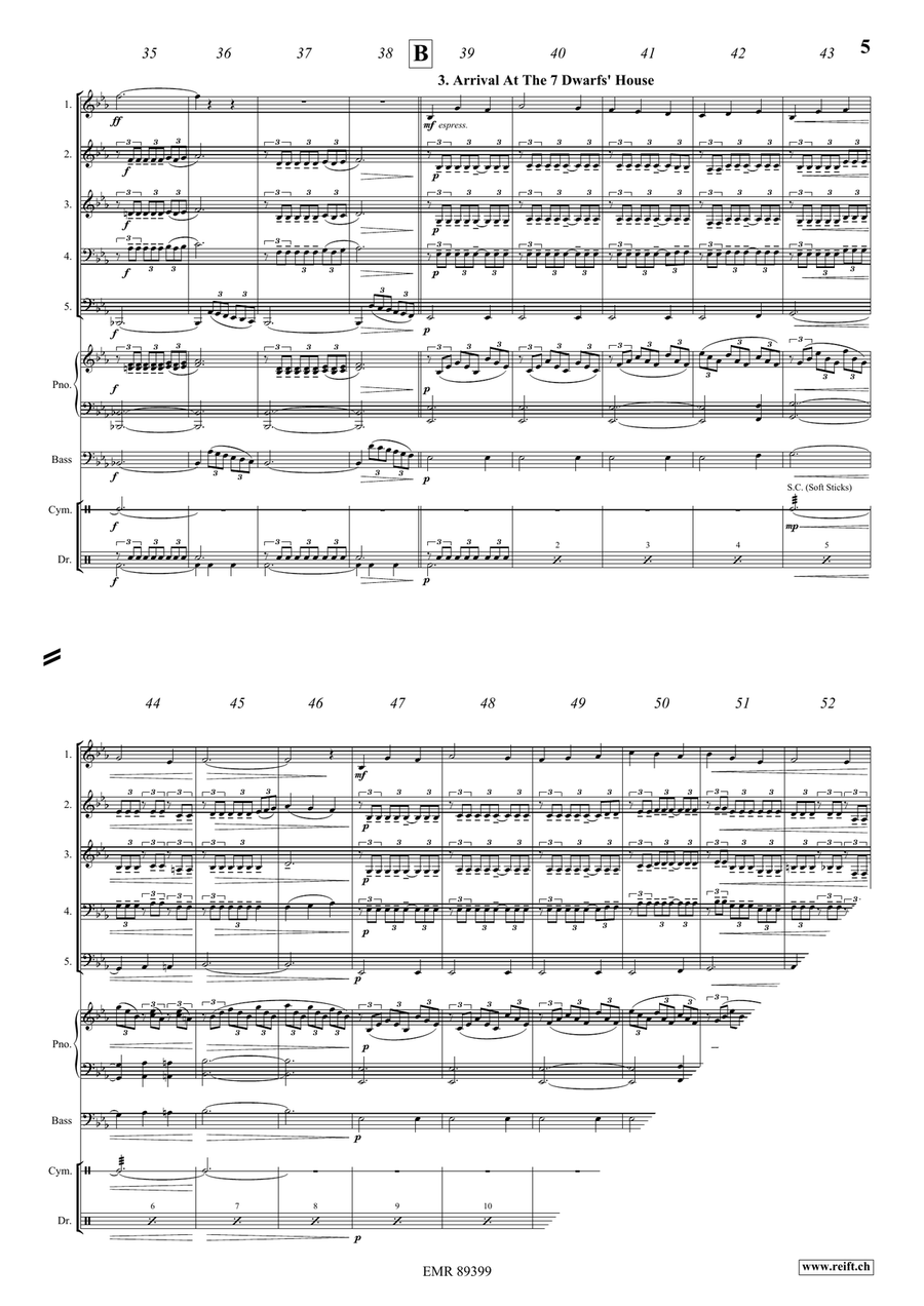 Snow White Snow White Brass Quintet scores gallery preview page 6