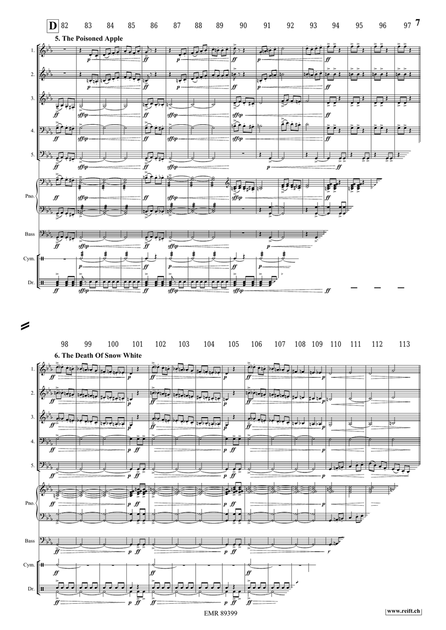 Snow White Snow White Brass Quintet scores gallery preview page 8