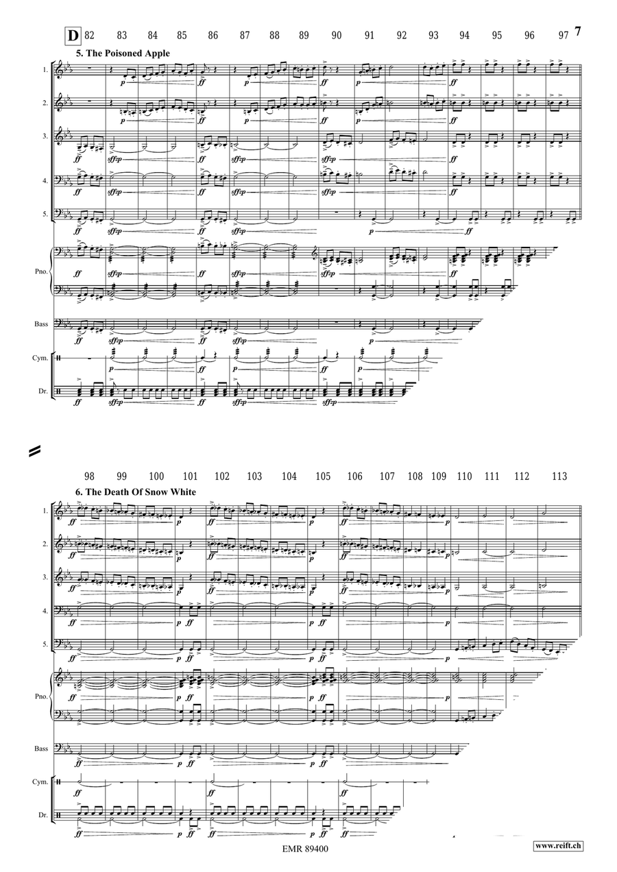 Snow White Snow White Woodwind Quintet scores gallery preview page 8