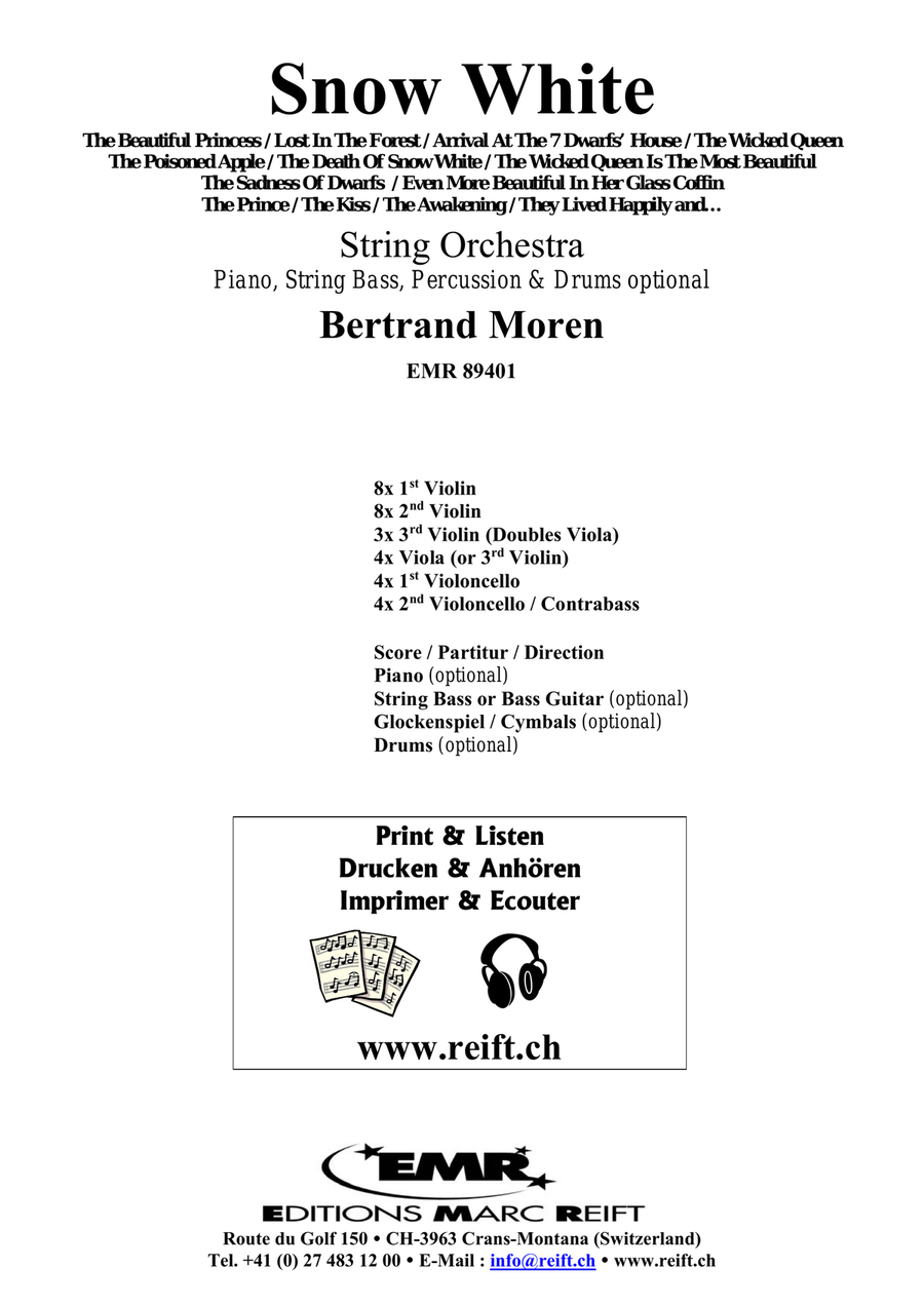 Snow White Snow White String Orchestra scores gallery preview page 2