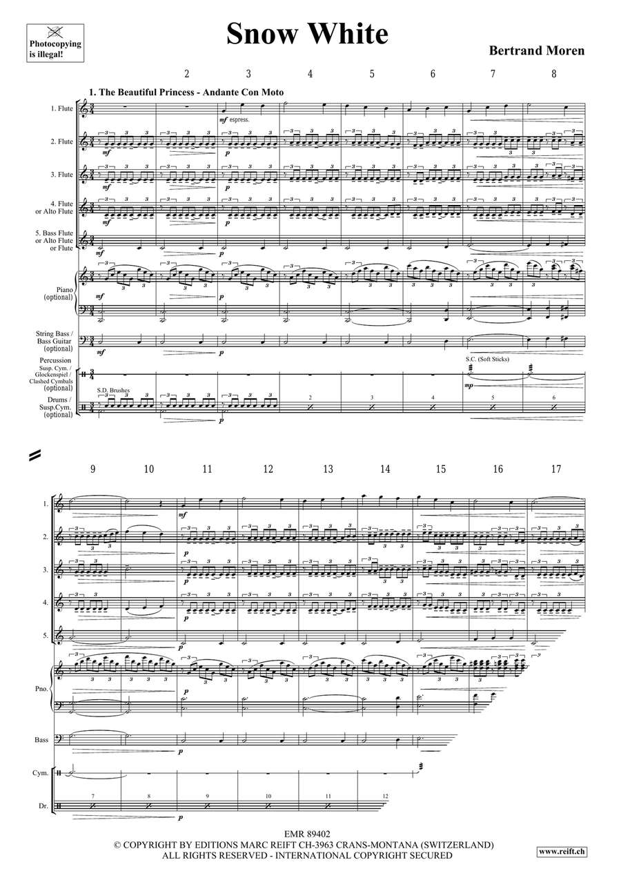 Snow White Snow White Flute scores gallery preview page 4
