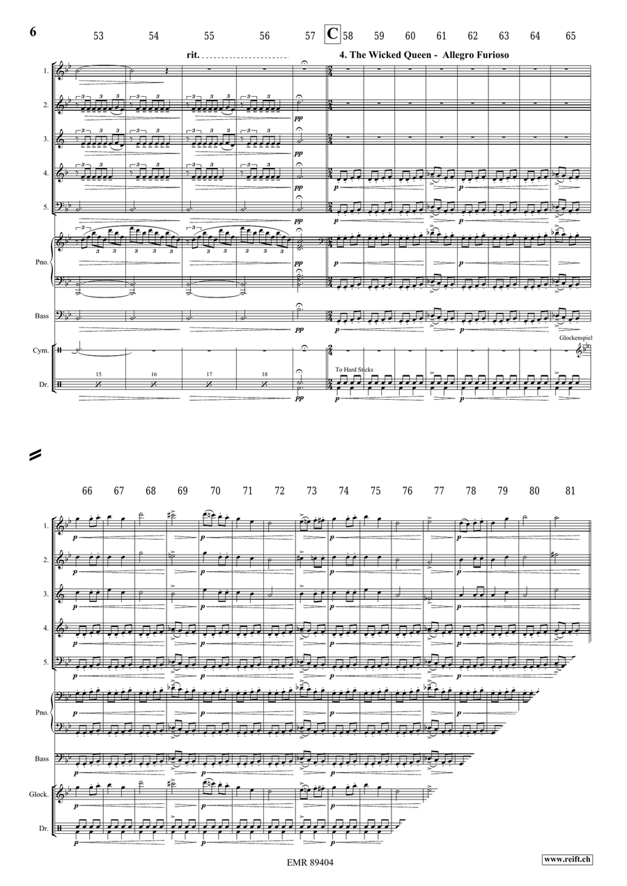 Snow White Woodwind Quintet scores gallery preview page 7