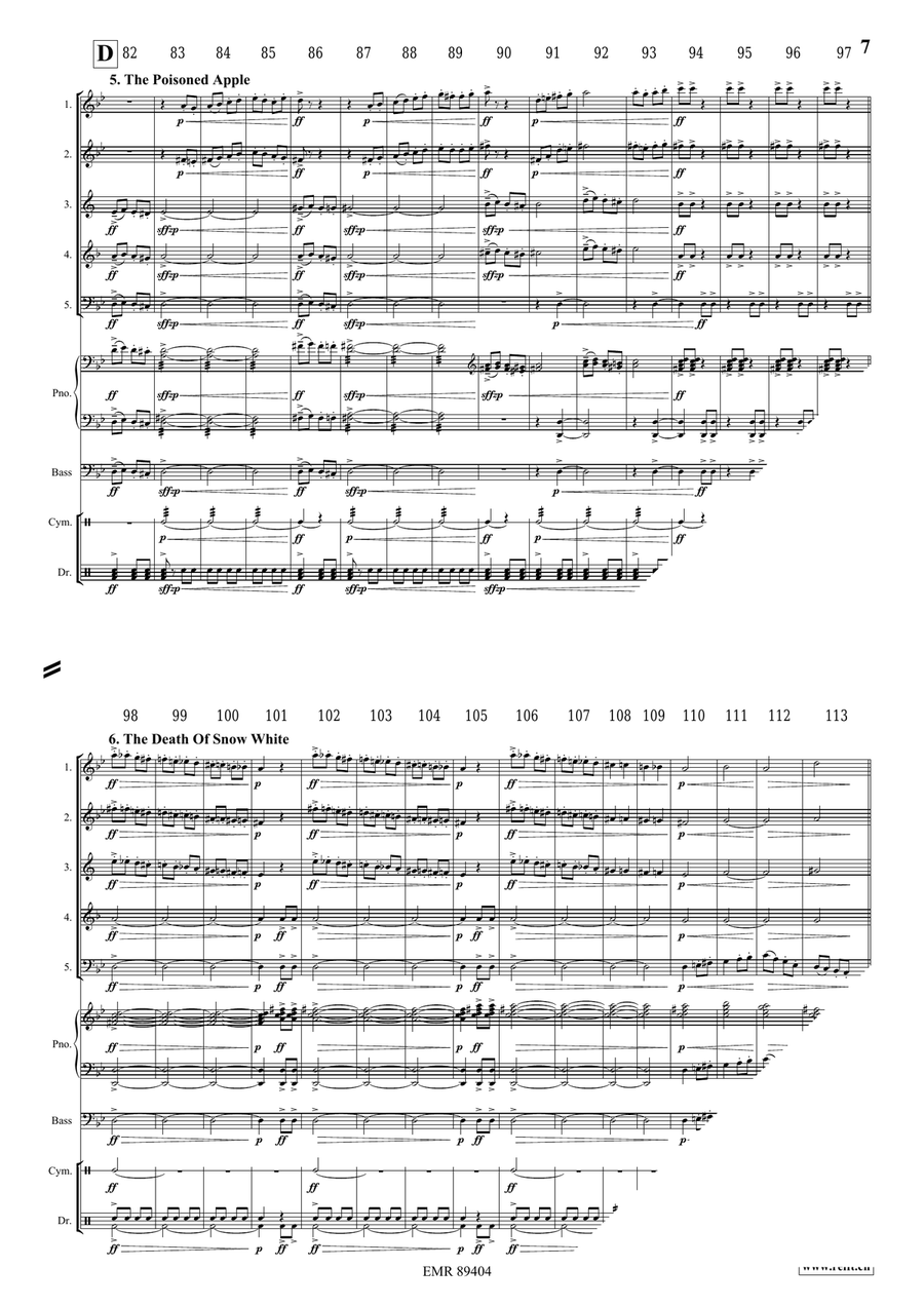 Snow White Woodwind Quintet scores gallery preview page 8