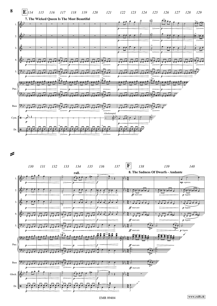 Snow White Woodwind Quintet scores gallery preview page 9