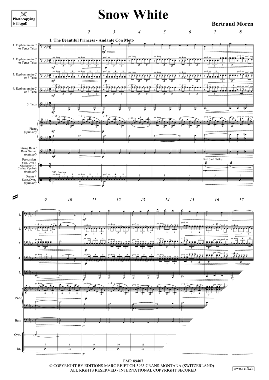 Snow White Snow White Tuba scores gallery preview page 4