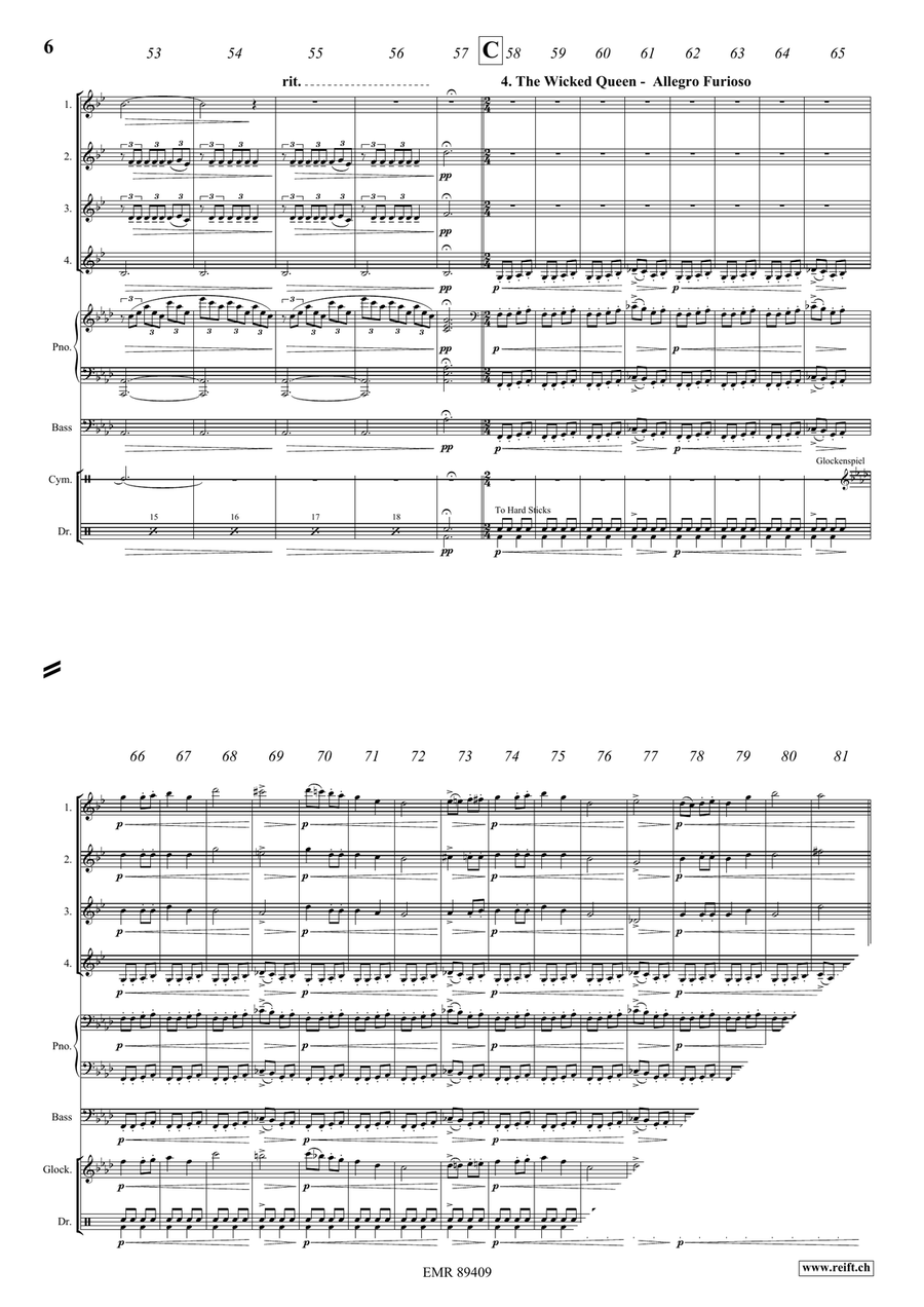 Snow White Snow White Clarinet Quartet scores gallery preview page 7