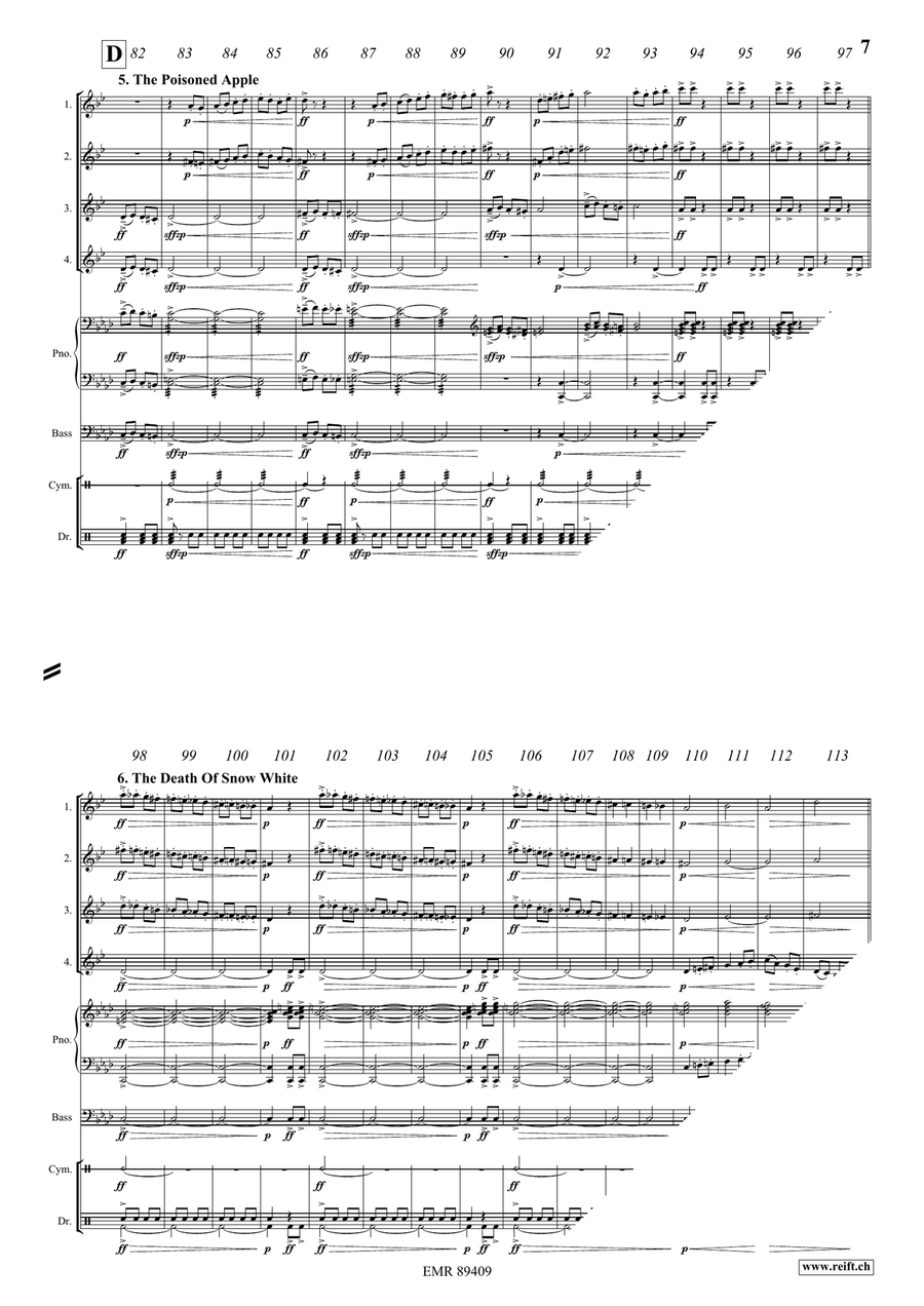 Snow White Snow White Clarinet Quartet scores gallery preview page 8