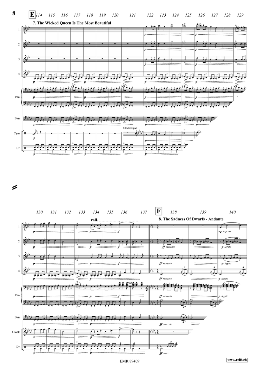 Snow White Snow White Clarinet Quartet scores gallery preview page 9