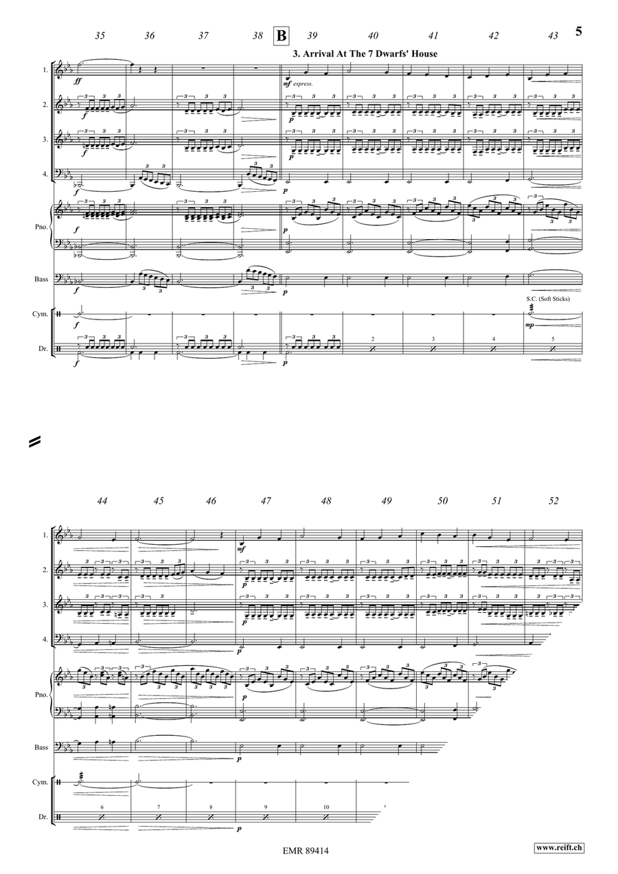 Snow White Snow White Brass Quartet scores gallery preview page 6
