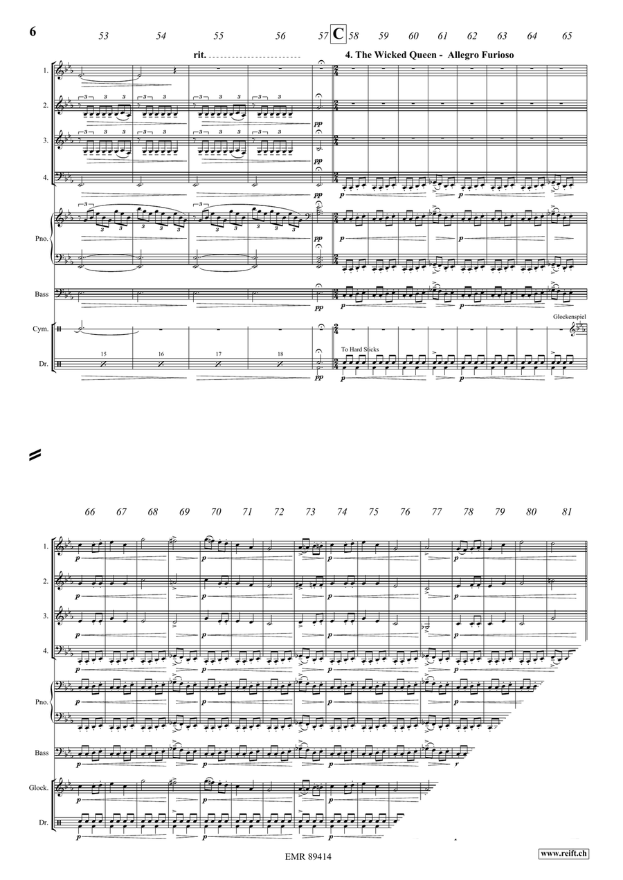 Snow White Snow White Brass Quartet scores gallery preview page 7