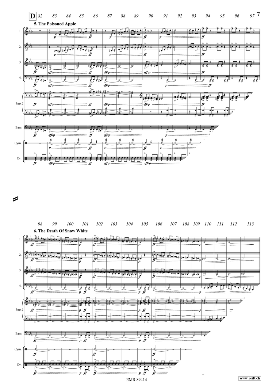 Snow White Snow White Brass Quartet scores gallery preview page 8