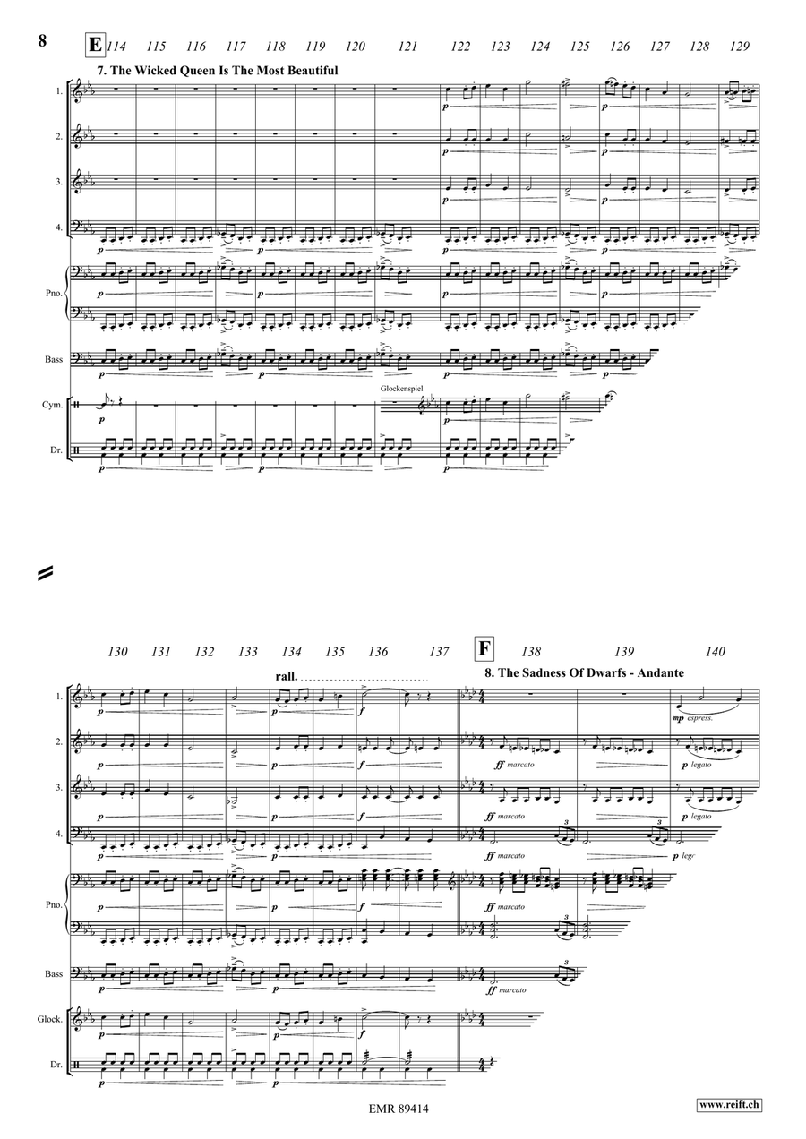Snow White Snow White Brass Quartet scores gallery preview page 9