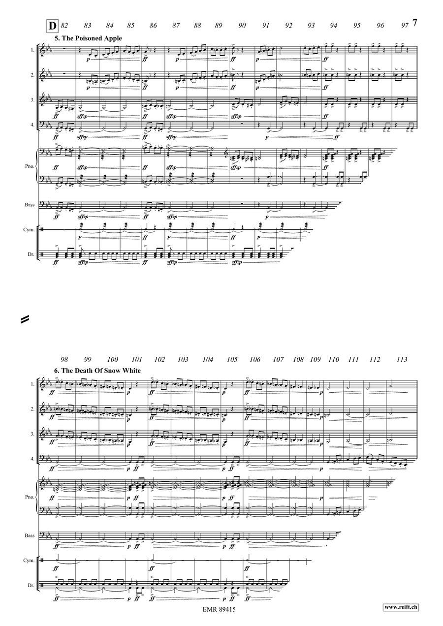 Snow White Snow White Woodwind Quartet scores gallery preview page 8
