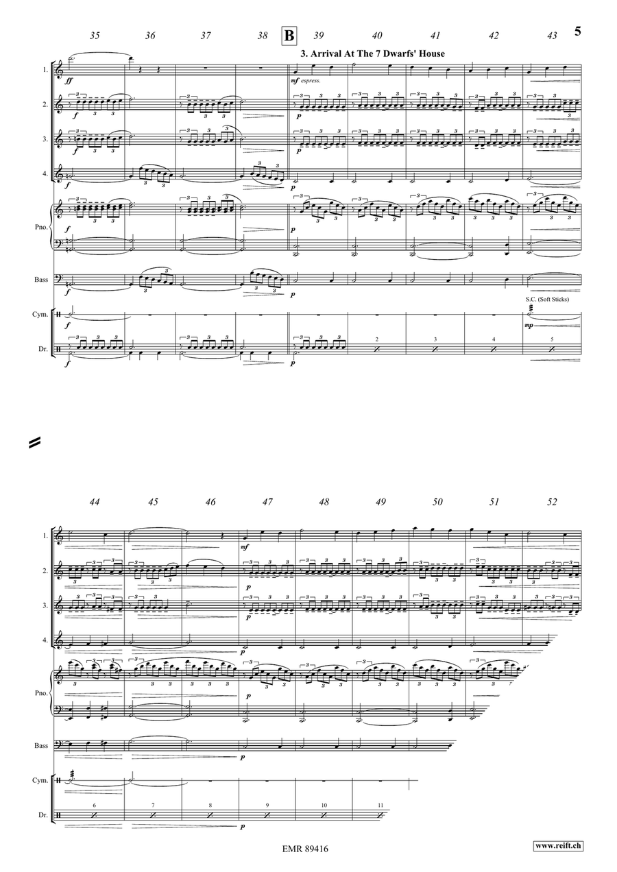 Snow White Snow White Flute Quartet scores gallery preview page 6
