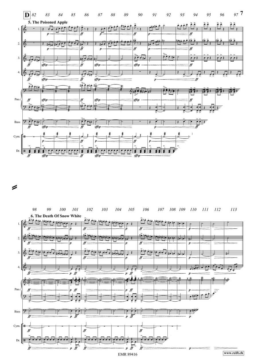 Snow White Snow White Flute Quartet scores gallery preview page 8