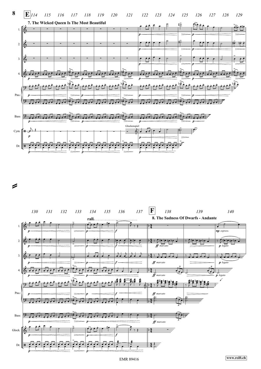 Snow White Snow White Flute Quartet scores gallery preview page 9
